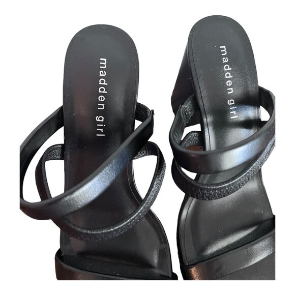 Madden Girl Women's Strappy Heeled Sandal Black Size 8.5 Black - Picture 3 of 8